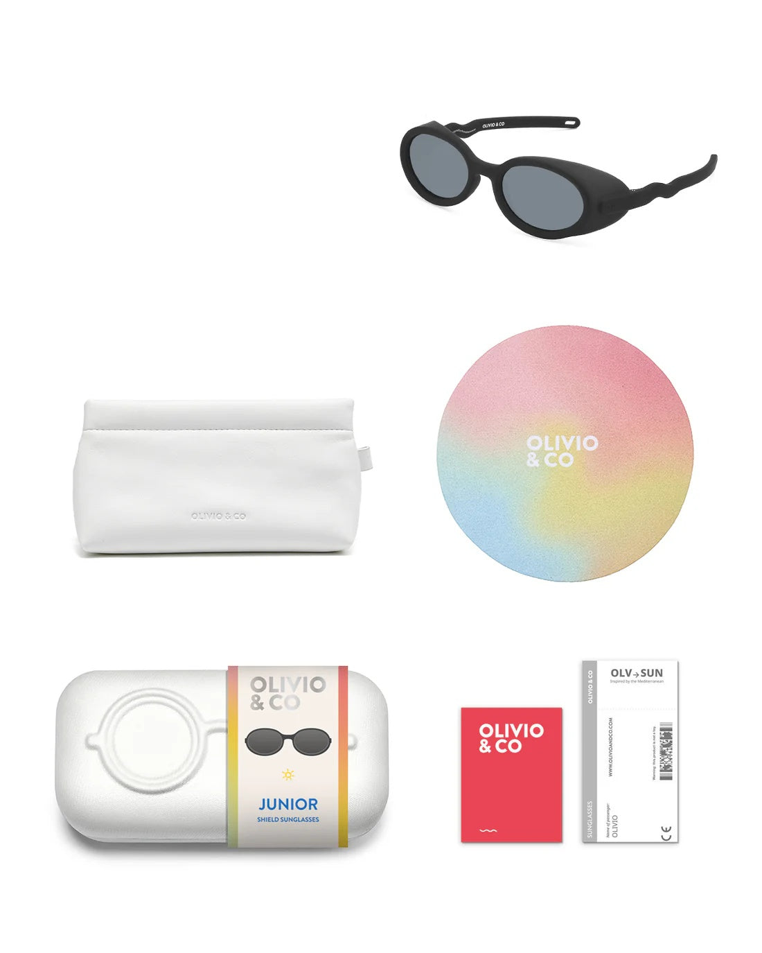 Olivio & Co JUNIOR+ Creative Shield Sunglasse - Lava Grey