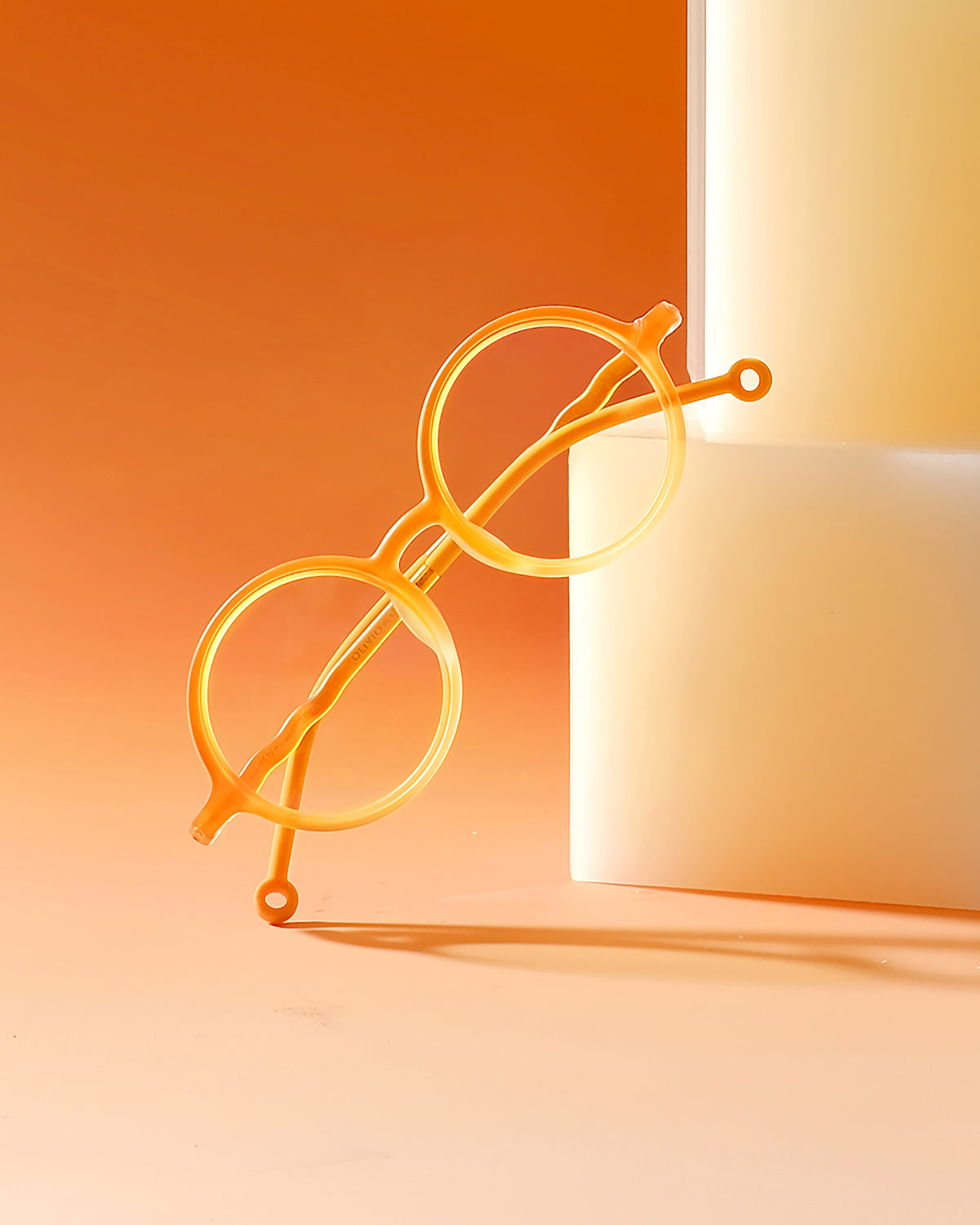 JUNIOR Round Screen Glasses - Sunrise Orange
