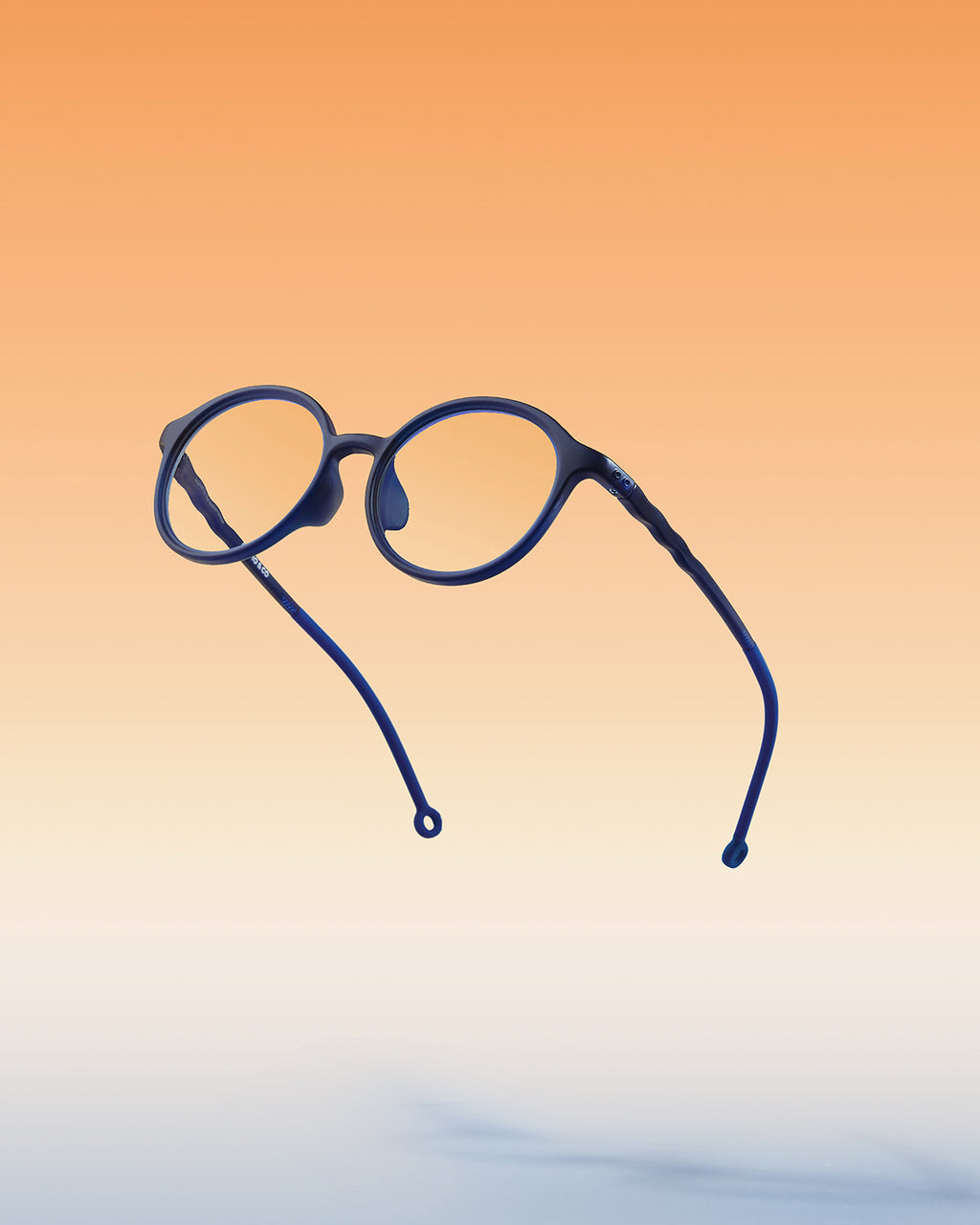 JUNIOR+ Oval Screen Glasses - Starry Blue