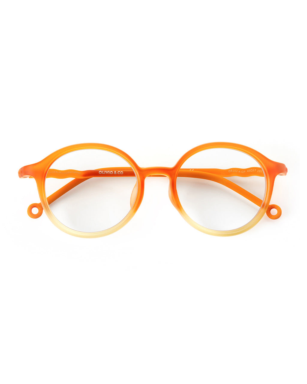 JUNIOR+ Oval Screen Glasses - Sunrise Orange
