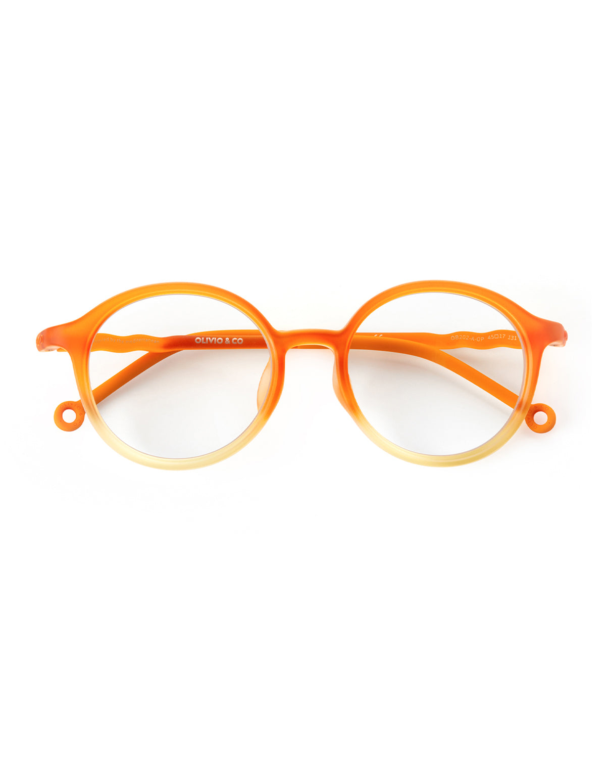 JUNIOR+ Oval Screen Glasses - Sunrise Orange