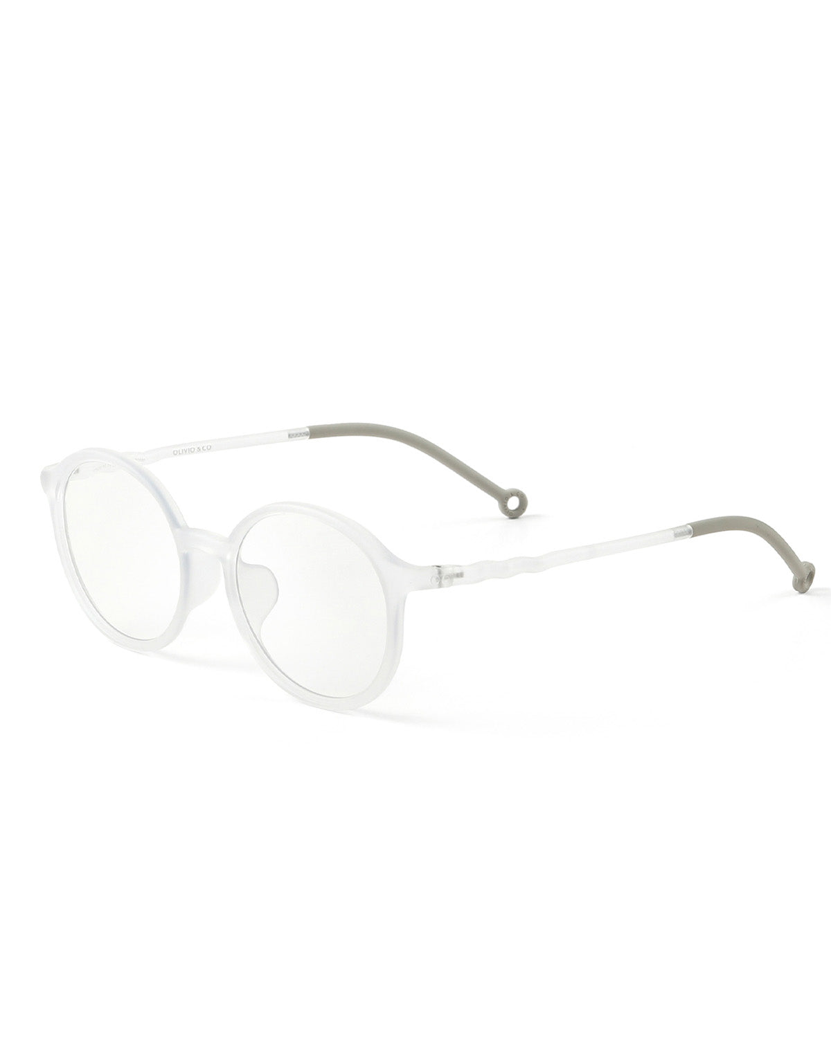 TEEN & ADULT Oval Screen Glasses - Foggy White