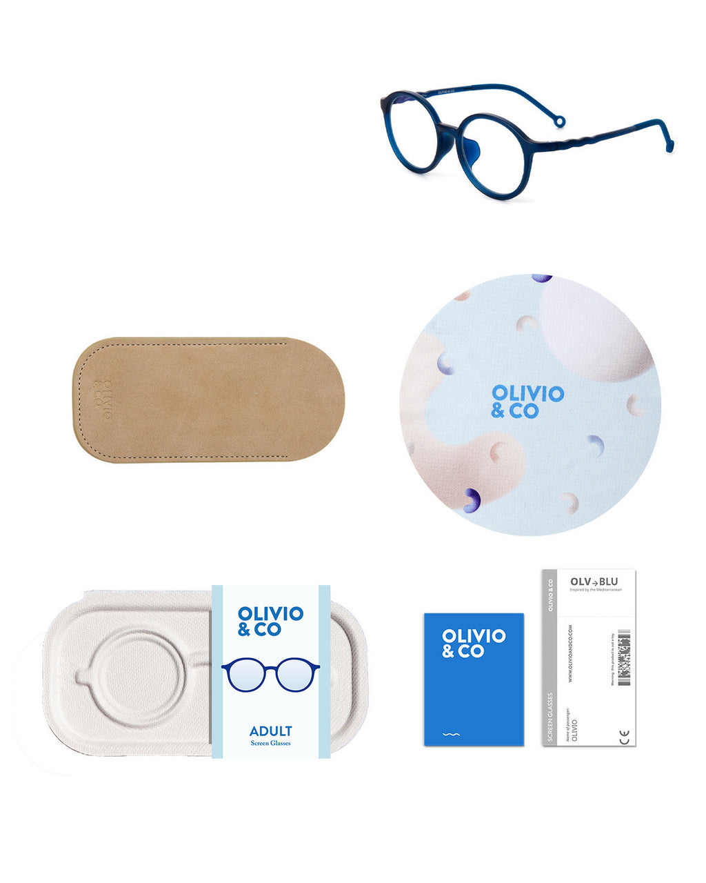 TEEN & ADULT Oval Screen Glasses - Starry Blue