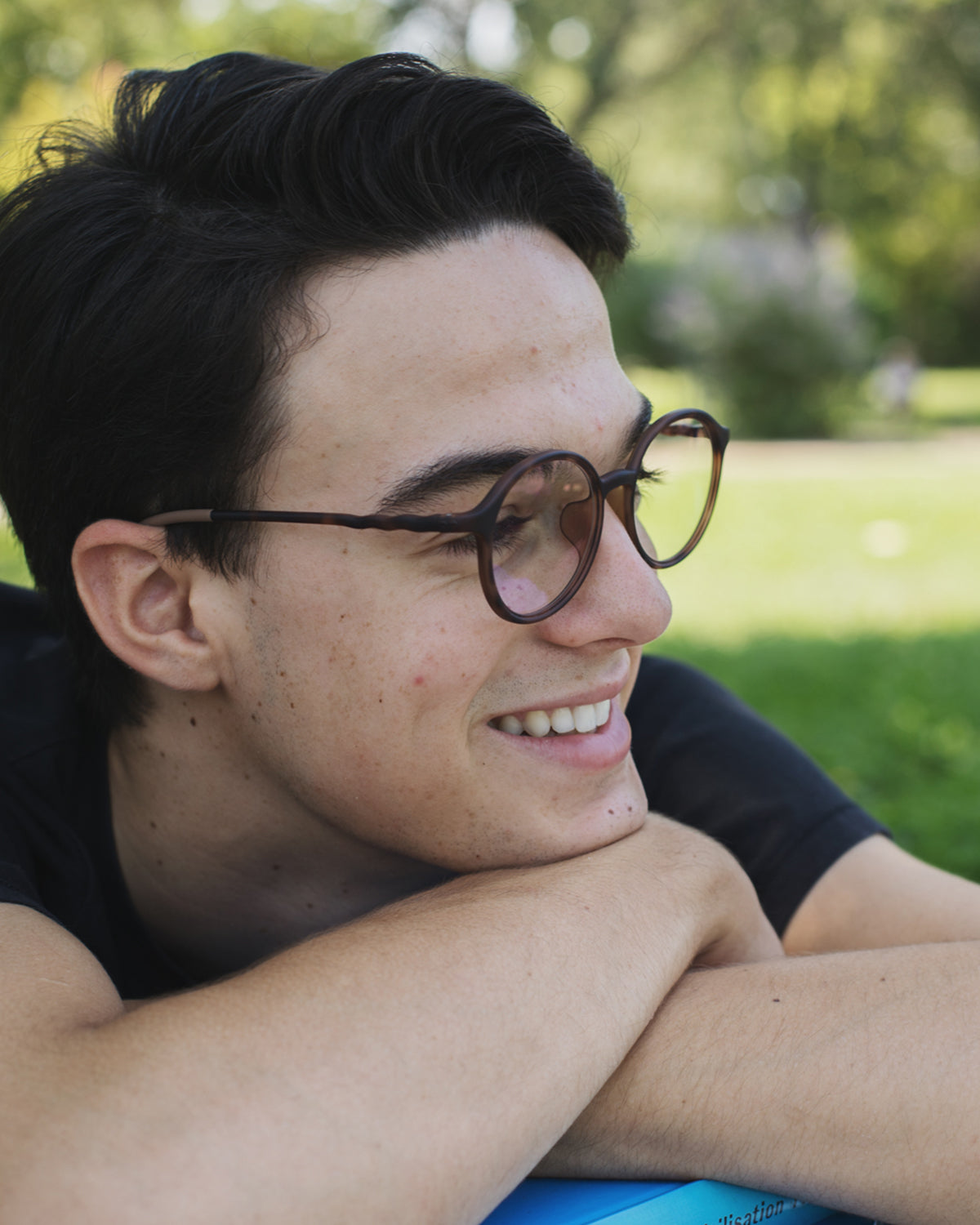 TEEN & ADULT Oval Screen Glasses - Tortoiseshell