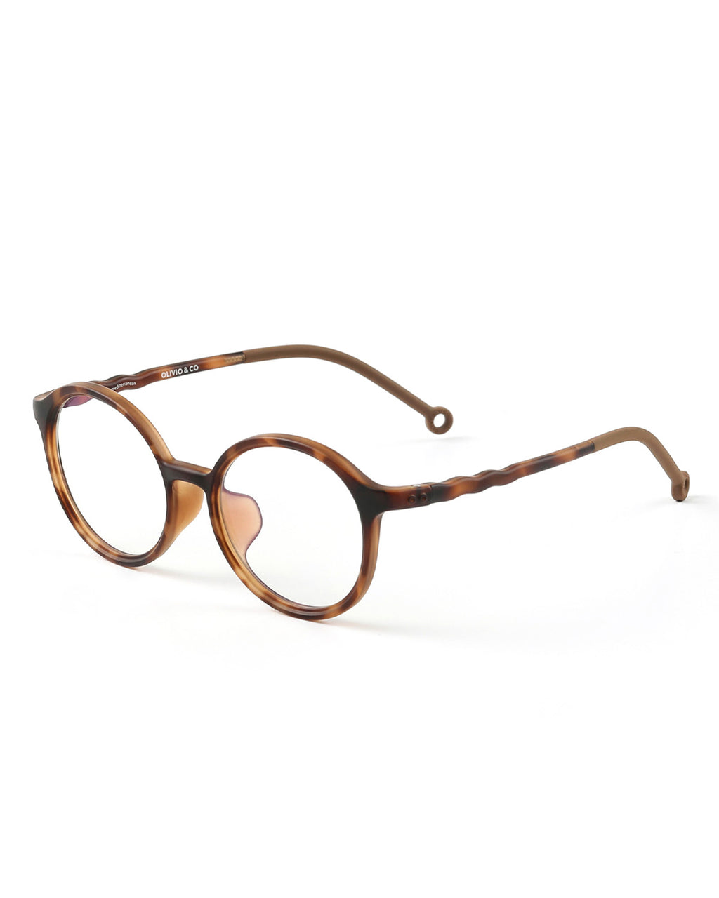 JUNIOR+ Oval Screen Glasses - Tortoiseshell