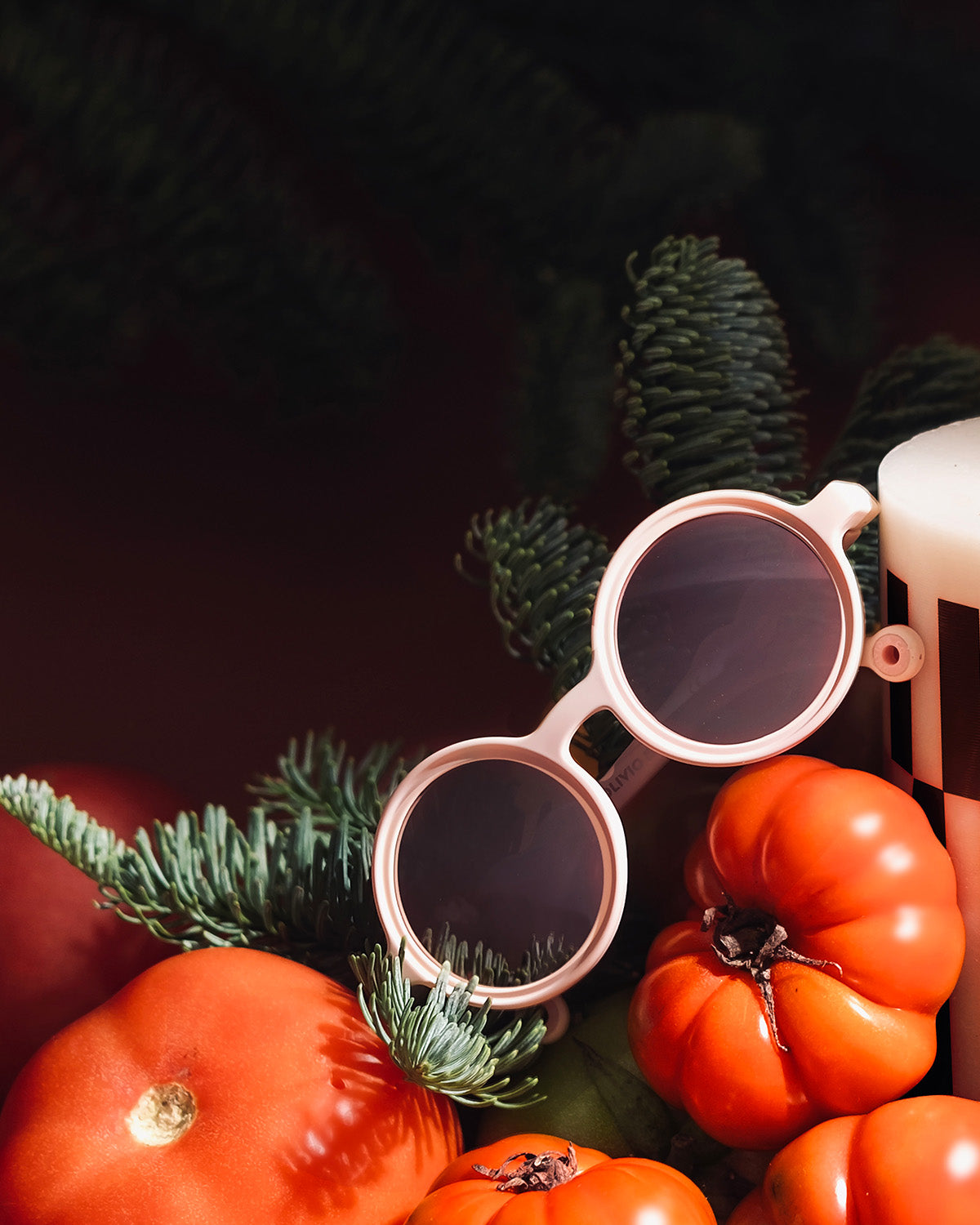 KIDS Round Sunglasses - Coral Blush