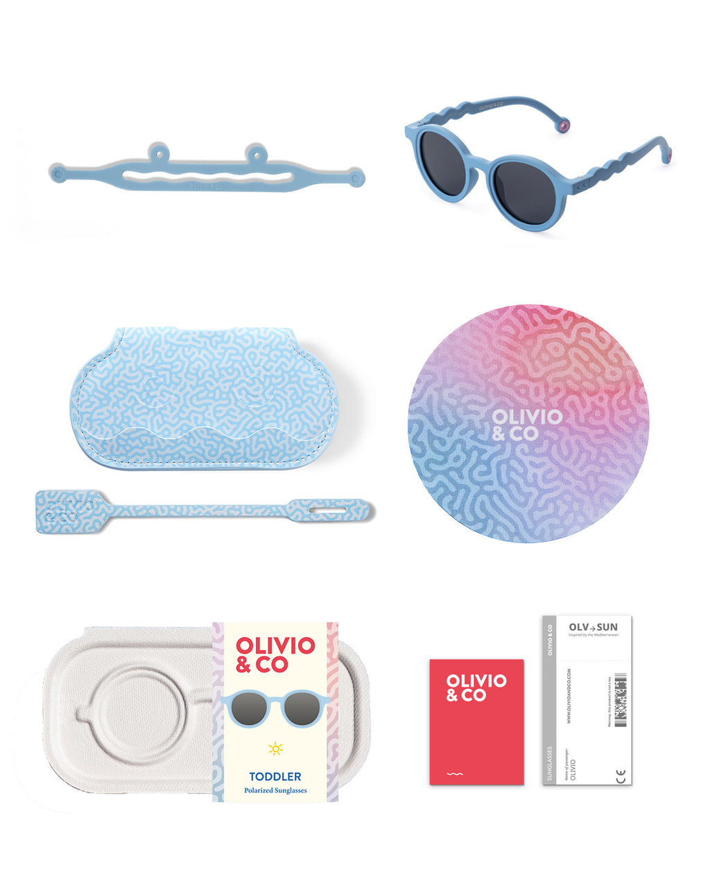 KIDS Oval Sunglasses - Reef blue