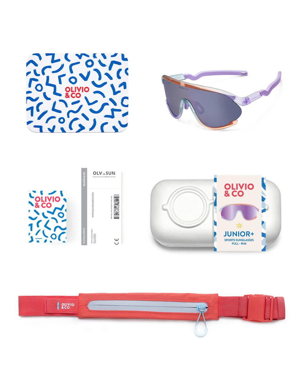 JUNIOR+ Full-Rim Sports Sunglasses