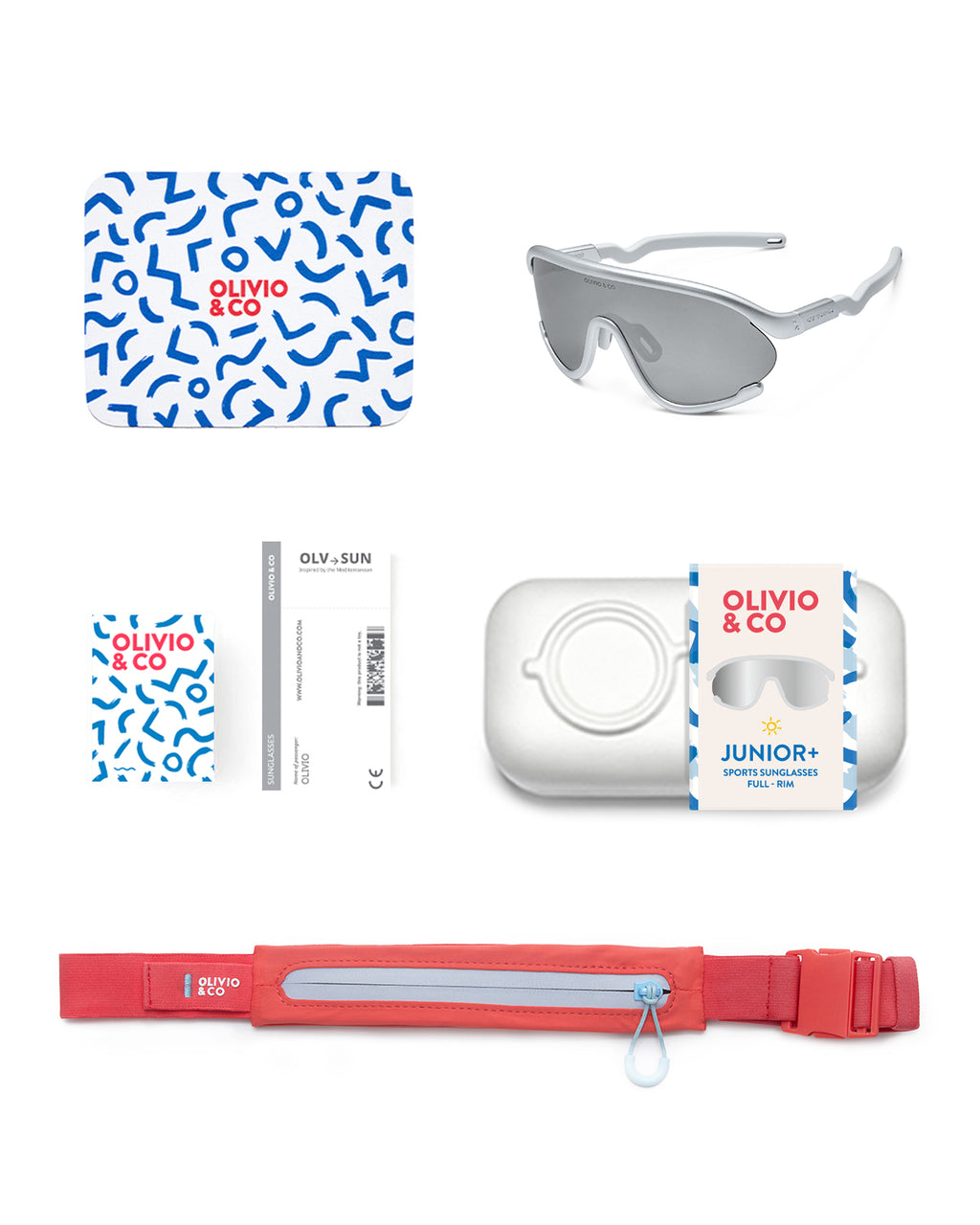 JUNIOR+ Full-Rim Sports Sunglasses
