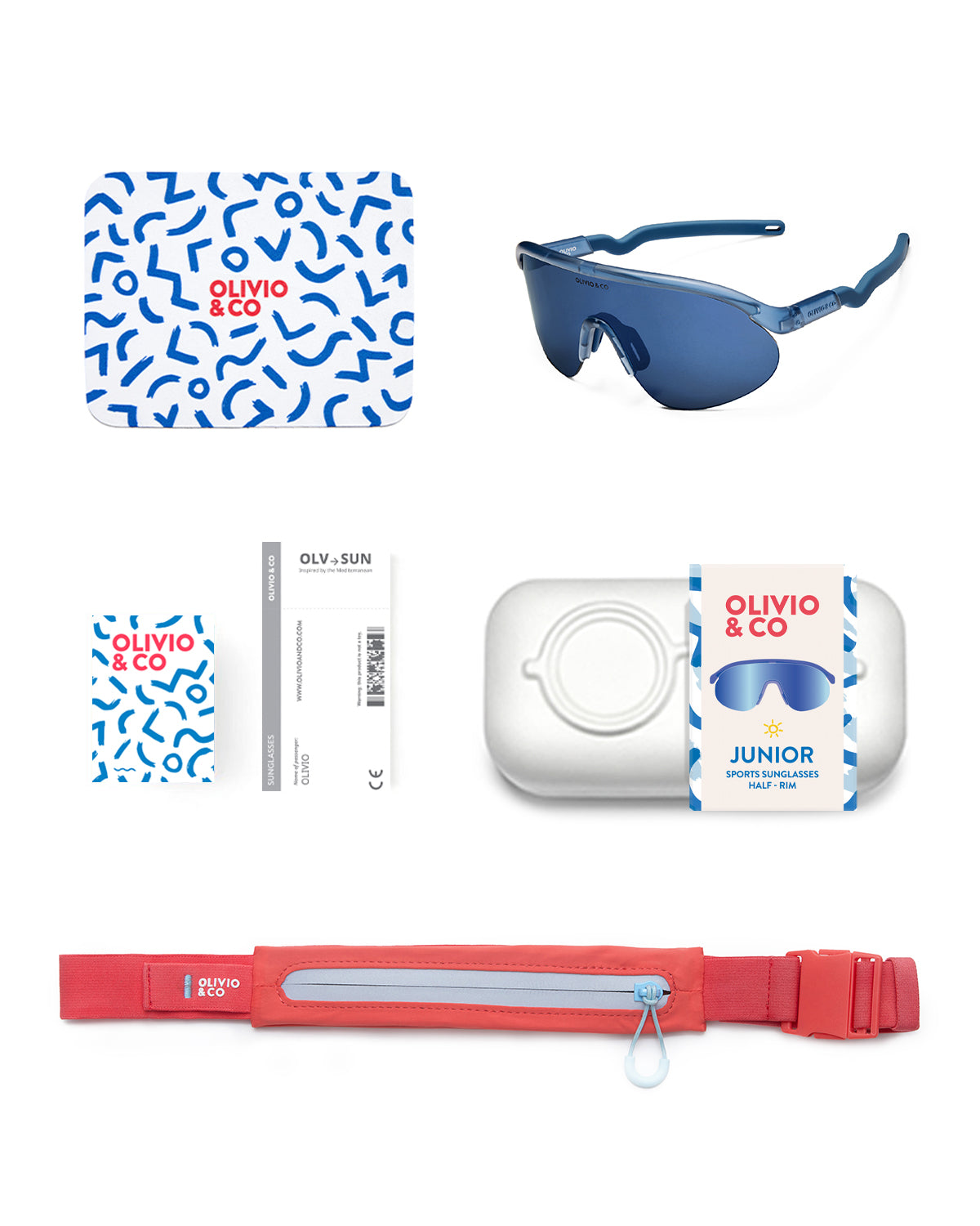 JUNIOR Half-Rim Sports Sunglasses