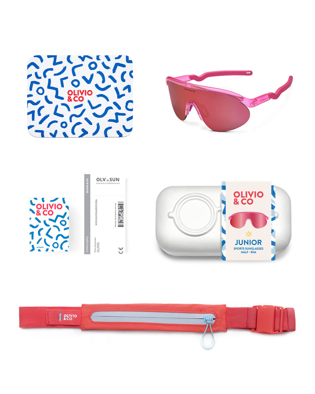 JUNIOR Half-Rim Sports Sunglasses