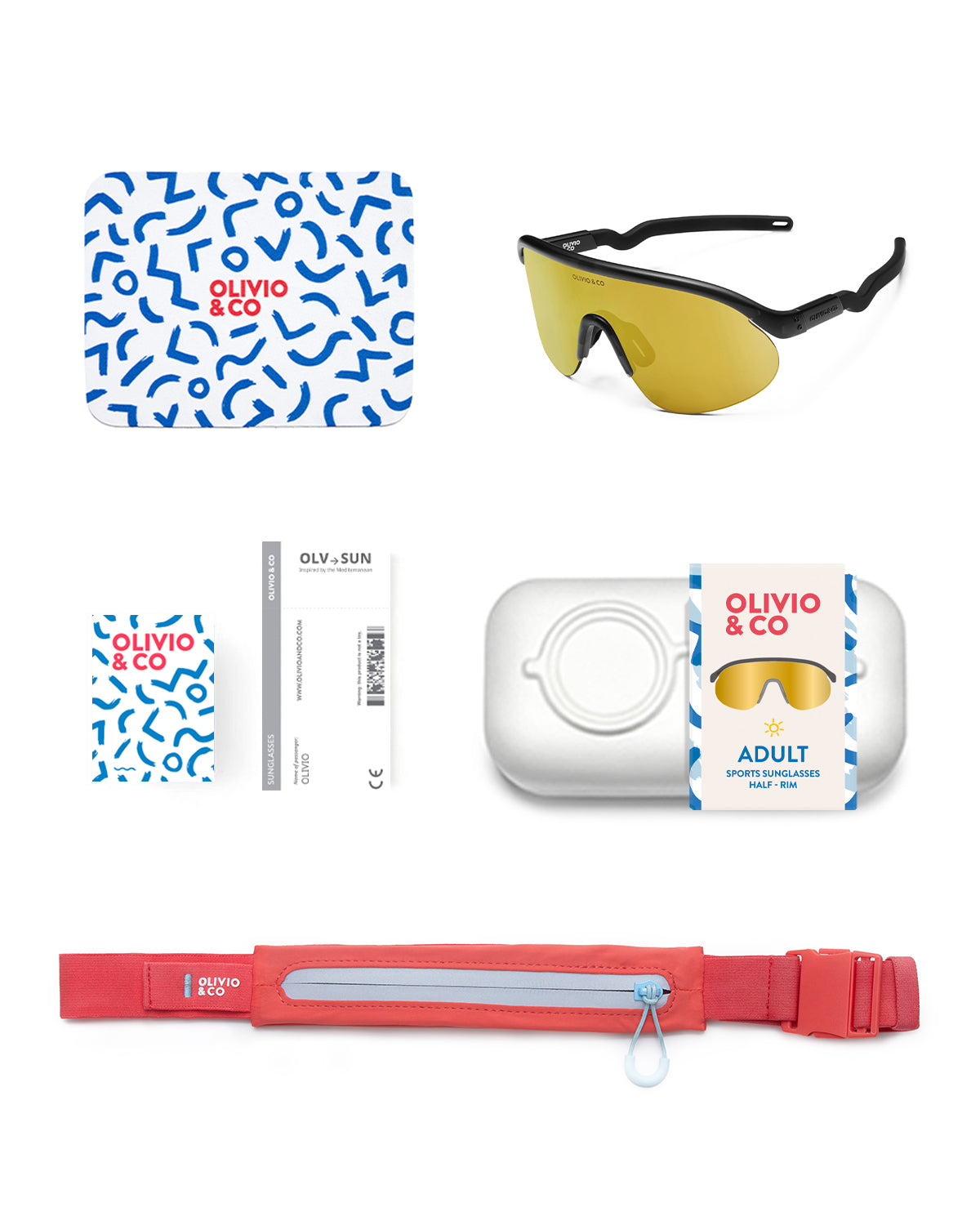 TEEN & ADULT Half-Rim Sports Sunglasses