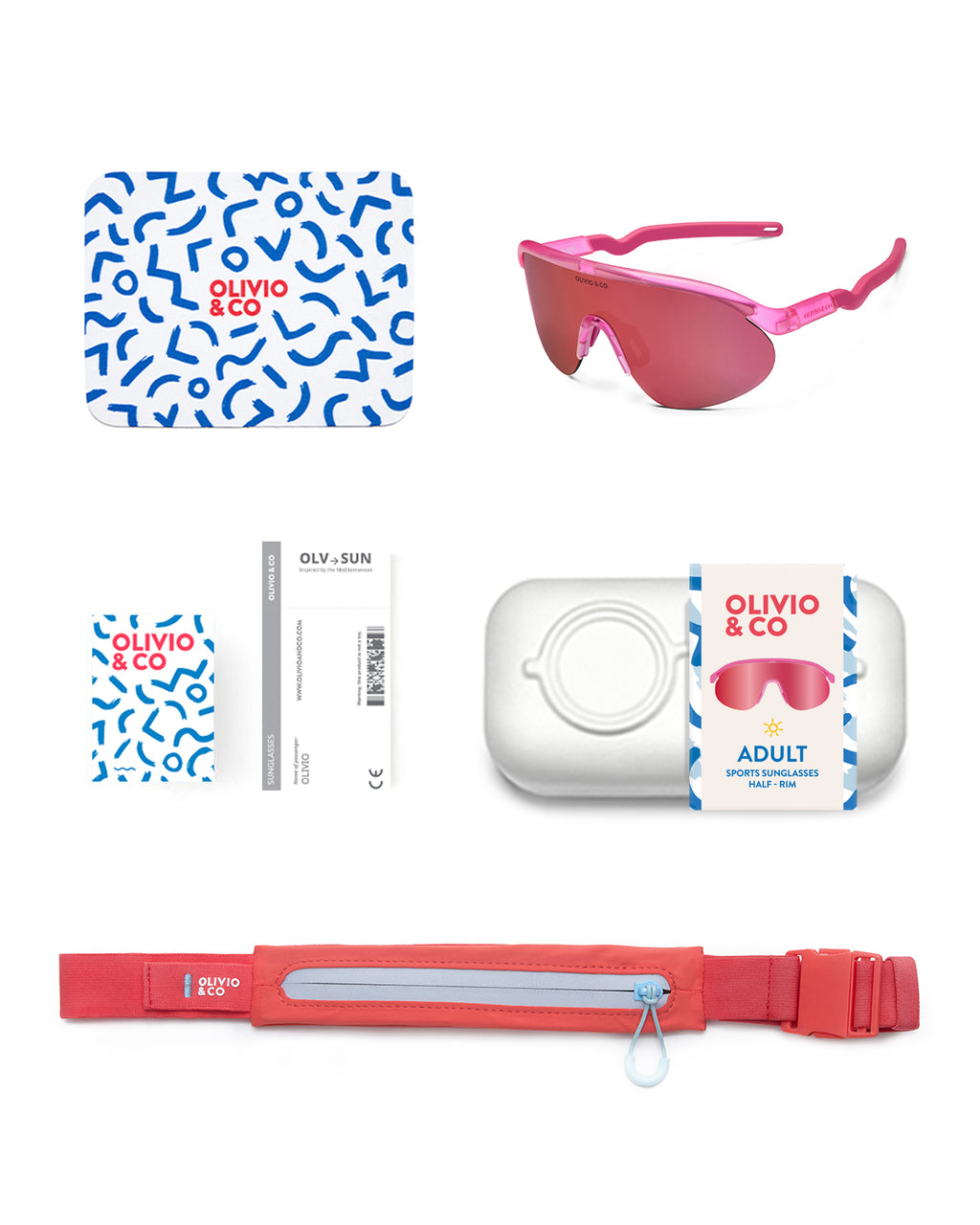 TEEN & ADULT Half-Rim Sports Sunglasses