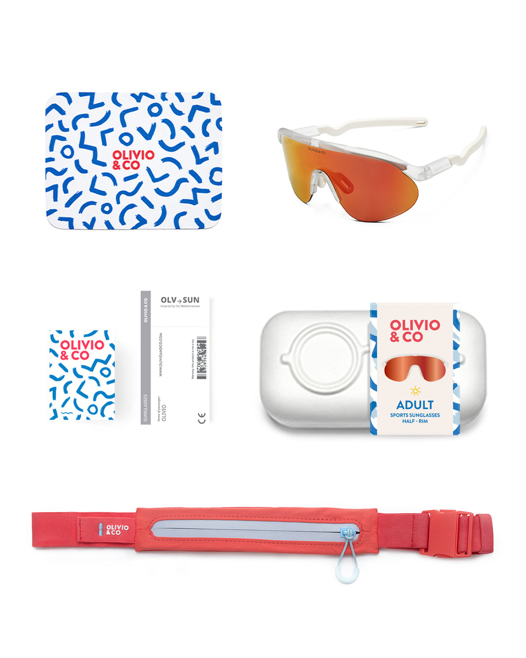 TEEN & ADULT Half-Rim Sports Sunglasses