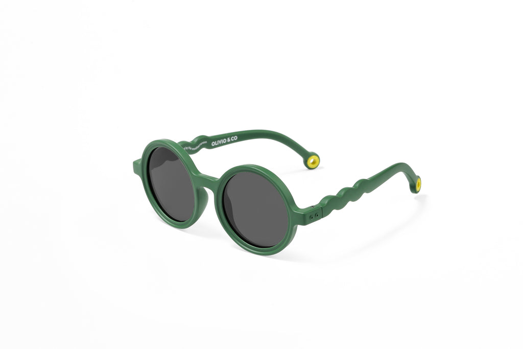 KIDS Round Sunglasses - Cactus Green