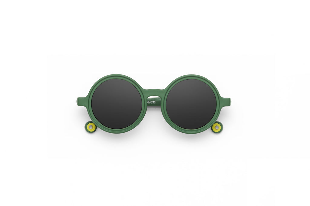 KIDS Round Sunglasses - Cactus Green