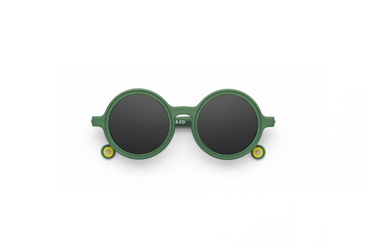 KIDS Round Sunglasses - Cactus Green