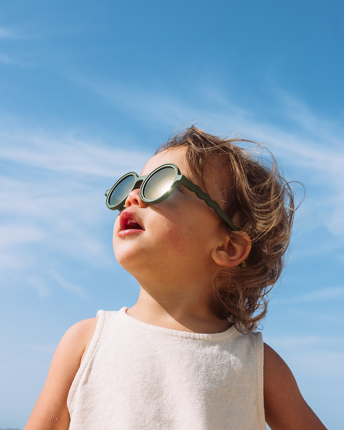 KIDS Round Sunglasses - Cactus Green