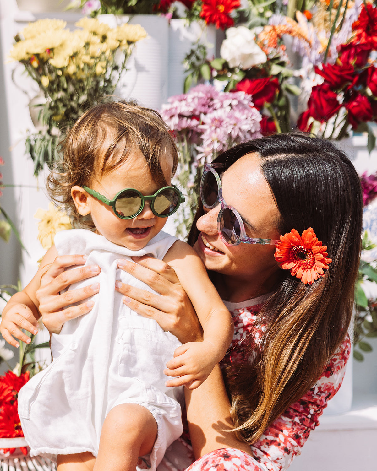 KIDS Round Sunglasses - Cactus Green